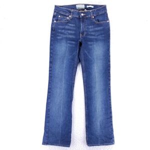 Old Navy Jeans Denim Cotton Womens SZ 6 Blue Straight Stretch VTG Low Rise Slim